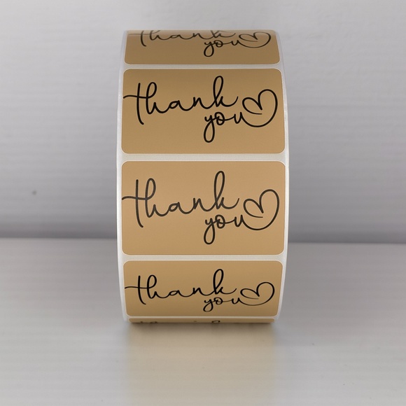 Thank You Stickers Mint Green Heart | Cute Small Business Packaging Labels - Picture 11 of 11